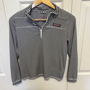 Vineyard Vines Black and White Striped Pullover